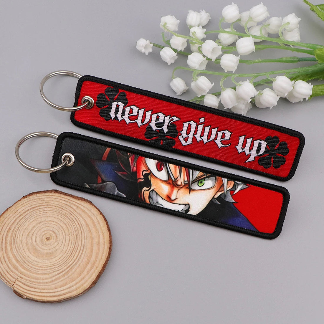 Black Clover ‘Asta' Embroidered Keyring Keychain