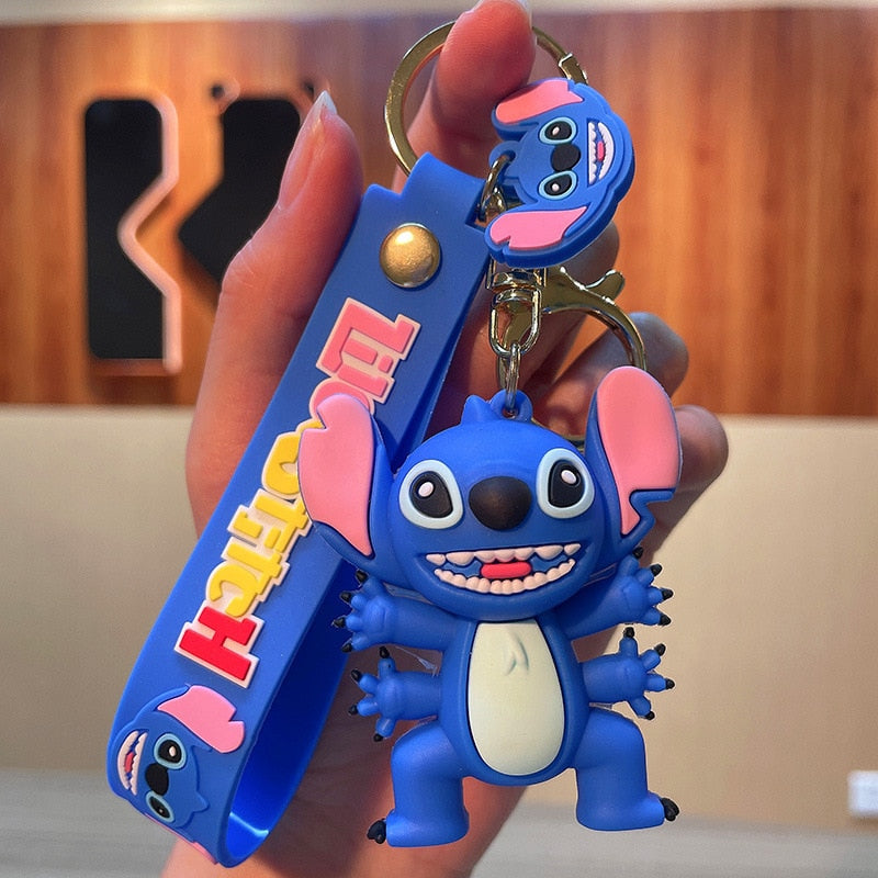Lilo & Stitch 'Stitch | Blue 4 Hands' Keyring Silicone Keychain