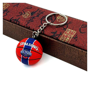 Basketball 'Spalding | New Orleans' Keyring Rubber Keychain