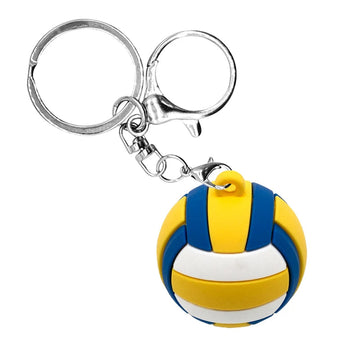 3D 'Volleyball' Keyring Silicone Keychain
