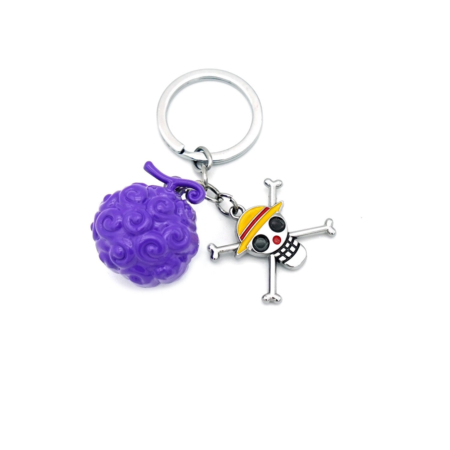 One Piece 'Skull | Gomu Gomu No Mi' Keyring Metal Keychain