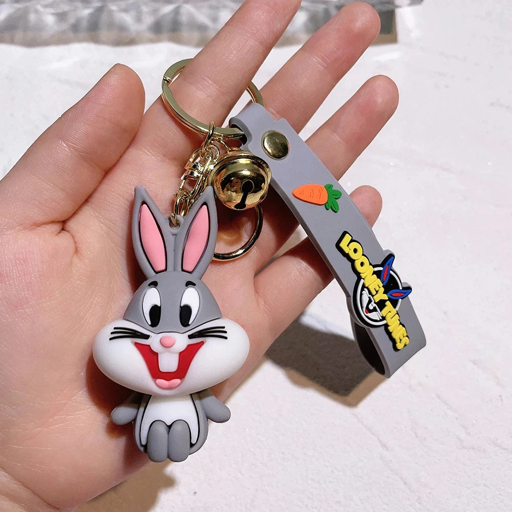 Looney Tunes 'Bugs Bunny' Keyring Rubber Keychain