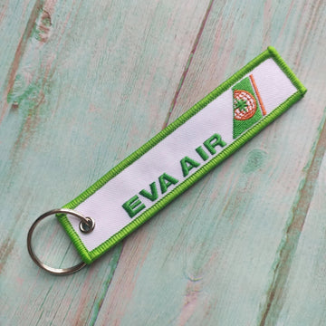 Airlines 'EVA AIR' Embroidered Keychain