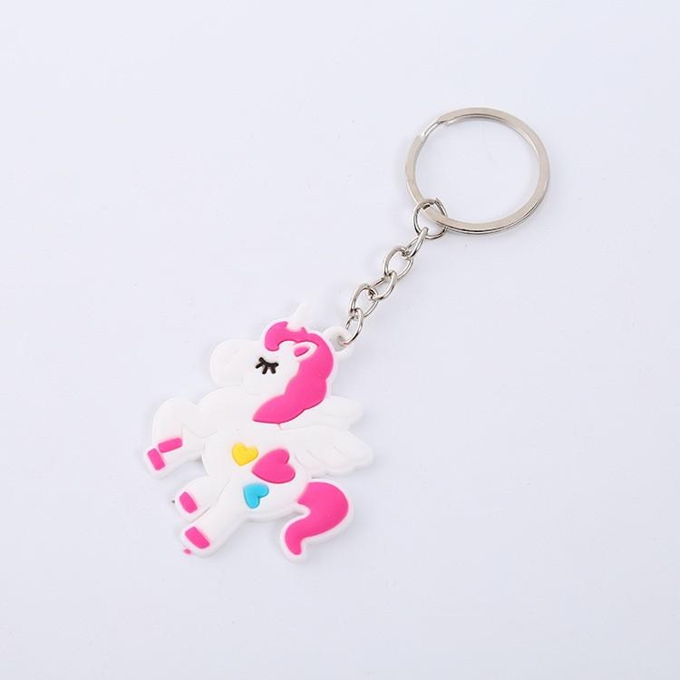 Cartoons 'Unicorn' Keyring Silicone Keychain
