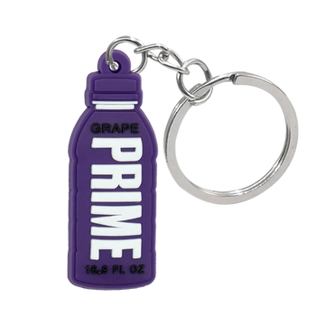 Prime 'Grape' Keyring Silicone Keychain