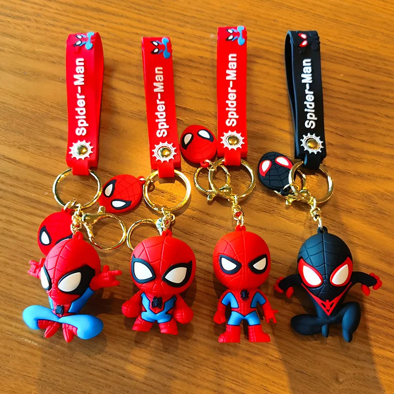 Spiderman 'Big Head I' Keyring PVC Keychain