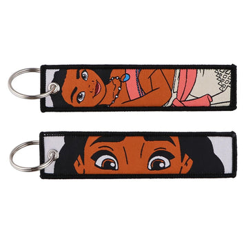Moana Embroidered Keychain