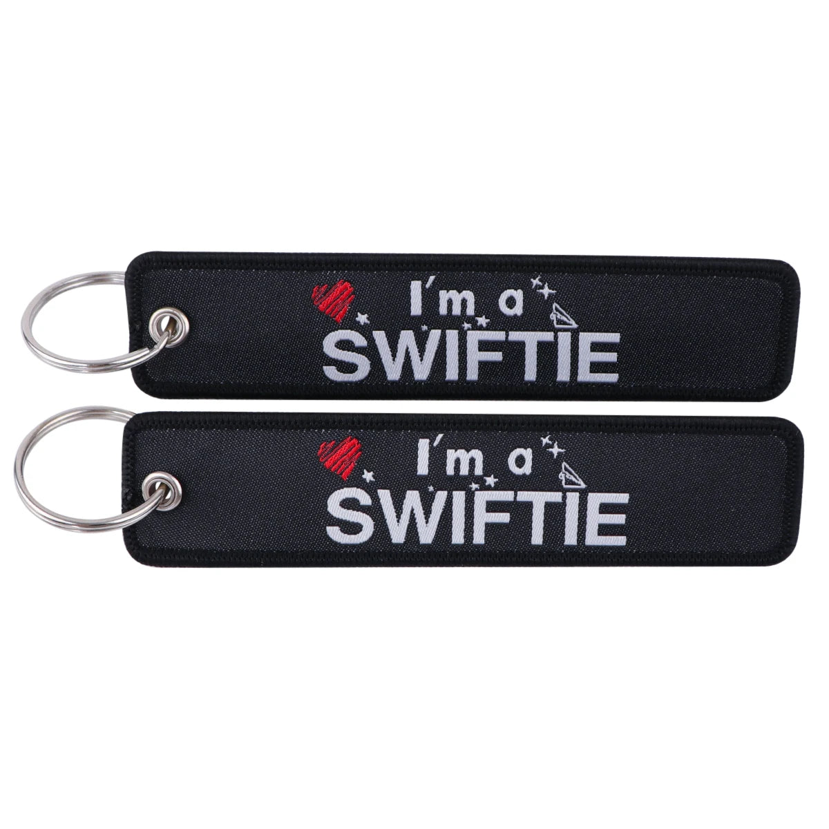 Black Version I’m A Swiftie Embroidered Keyring Keychain