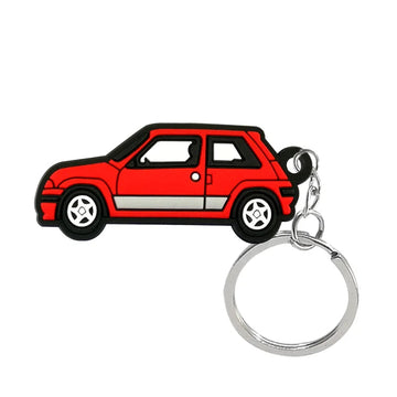 Car 'Renault 5 GT Turbo' Keyring PVC Keychain