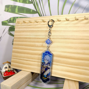 Genshin Impact 'Kamisato Ayato' Keyring Metal Keychain