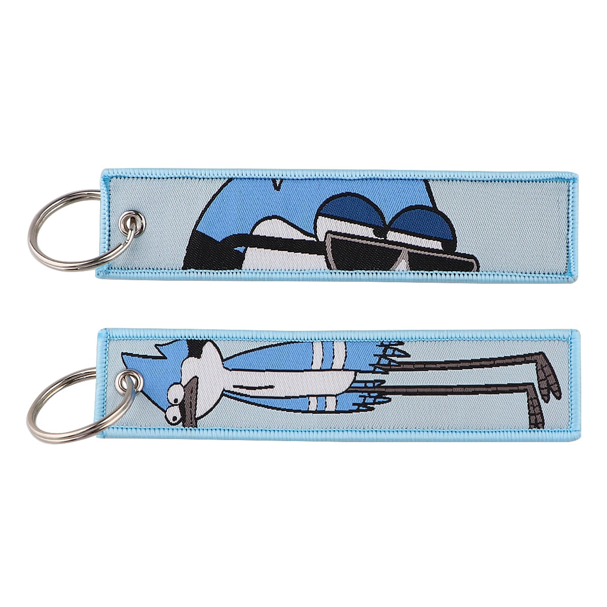 Regular Show 'Mordecai' Embroidered Keychain