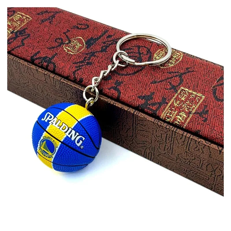 Basketball 'Spalding | Golden State Warriors' Keyring Rubber Keychain
