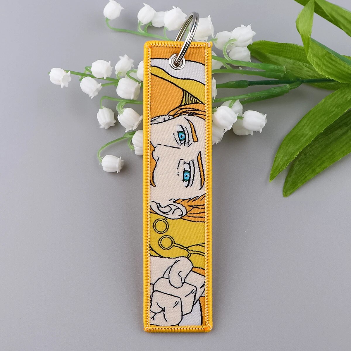 The Seven Deadly Sins 'Escanor' Embroidered Keychain