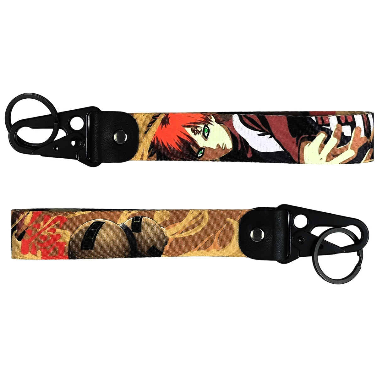 Naruto 'Gaara' Wrist Lanyard Keyring Clip Keychain