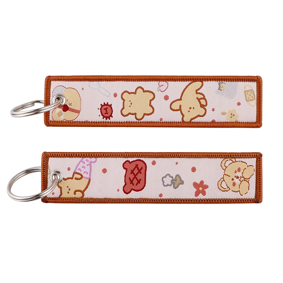 Little Bear Embroidered Keychain