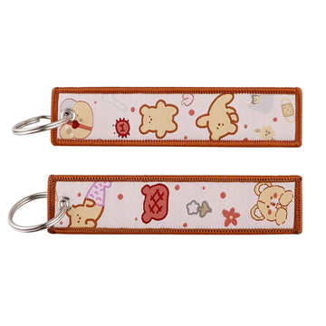 Little Bear Embroidered Keychain