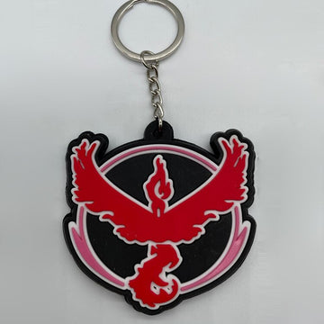 Pokemon 'Moltres Badge' Keyring Rubber Keychain