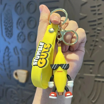 Stumble Guys 'Banana Guy' Keyring Rubber Keychain