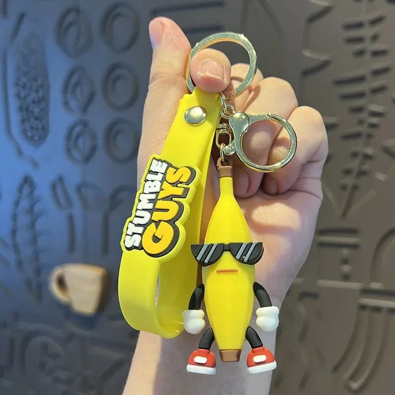 Stumble Guys 'Banana Guy' Keyring Rubber Keychain