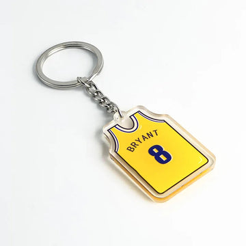 Basketball Jersey 'Bryant 8 | Yellow' Keyring Acrylic Keychain