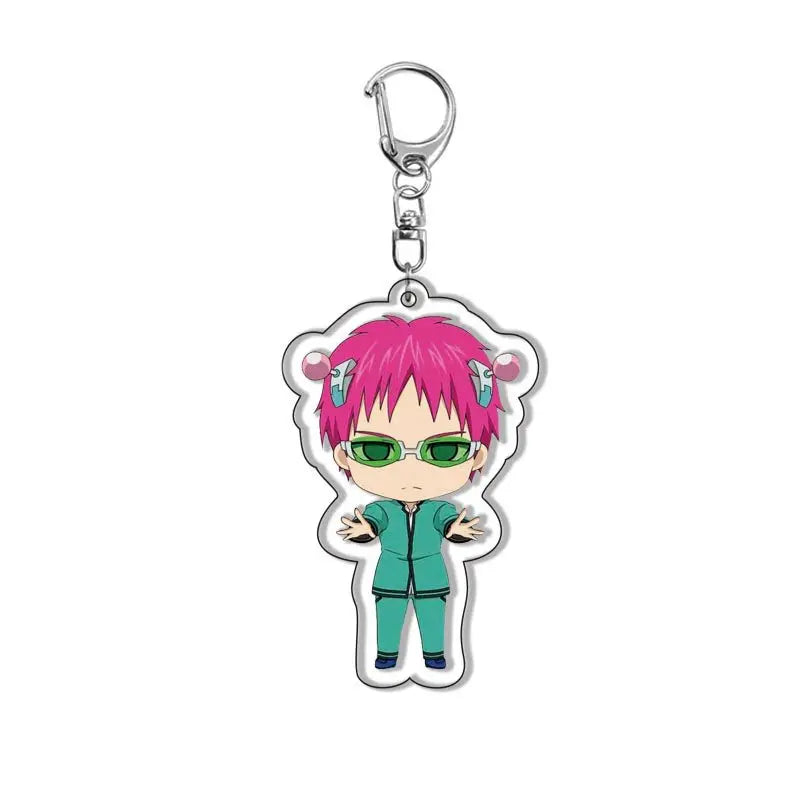 The Disastrous Life of Saiki K. 'Kusuo Saiki' Keyring Plastic Keychain
