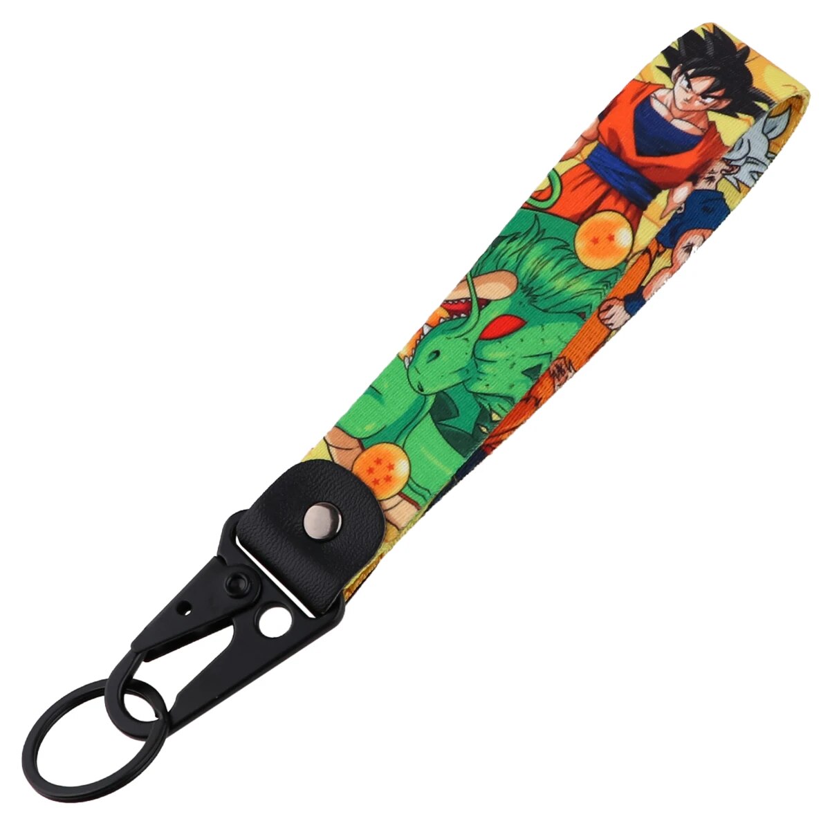 Dragon Ball Z 'Goku' Wrist Lanyard Keychain with Keyring Clip
