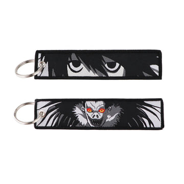 Death Note 'L x Ryuk' Embroidered Keychain