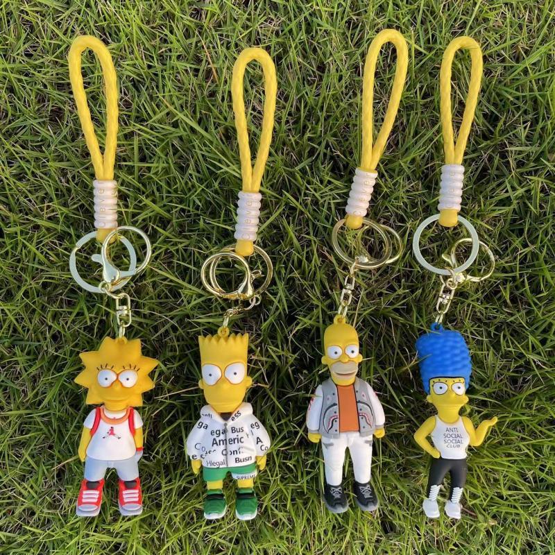 The Simpsons 'Homer | Gray and White Jacket' Keyring Keychains