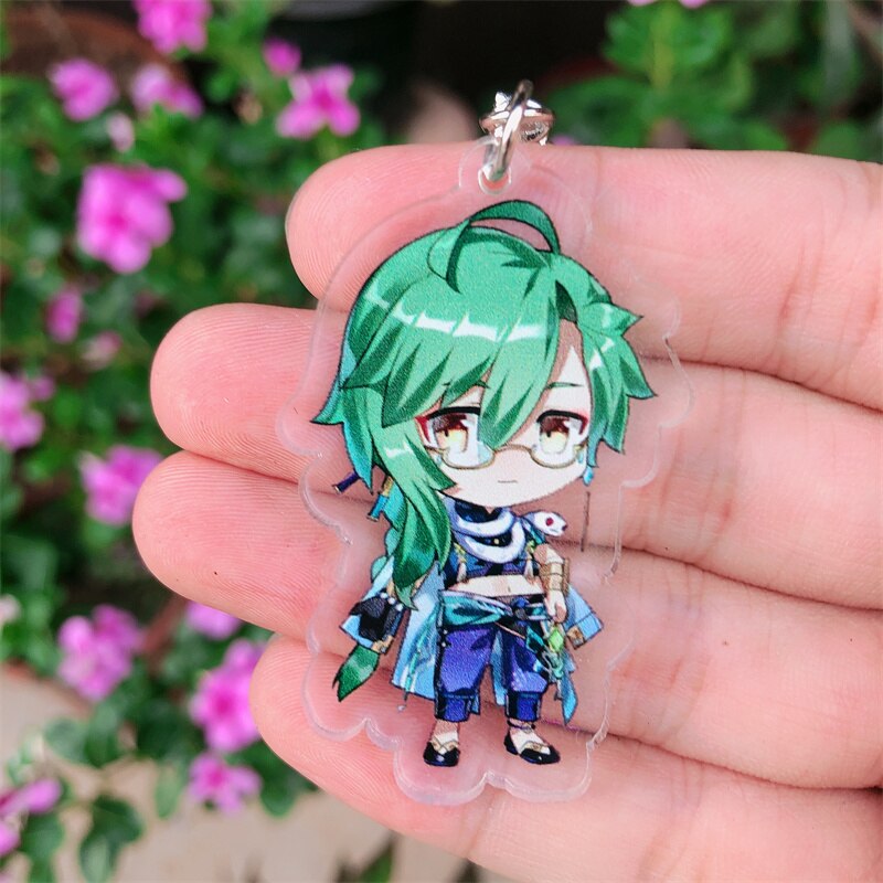 Genshin Impact 'Baizhu' Keyring Acrylic Keychain