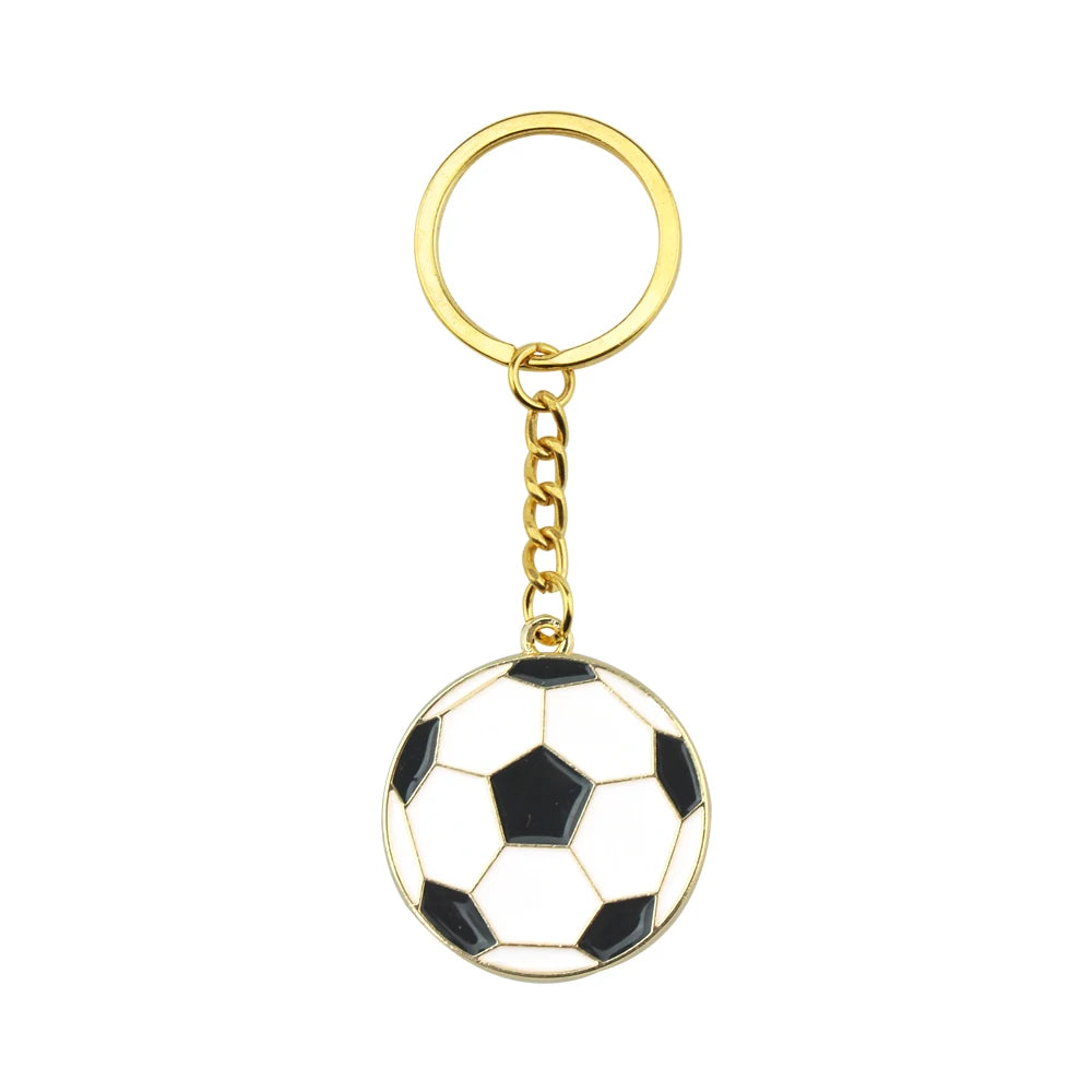 Football 'Ball' Enamel Keyring Keychain