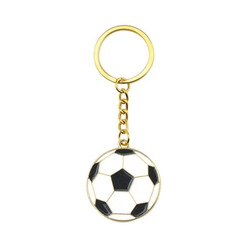 Football 'Ball' Enamel Keyring Keychain