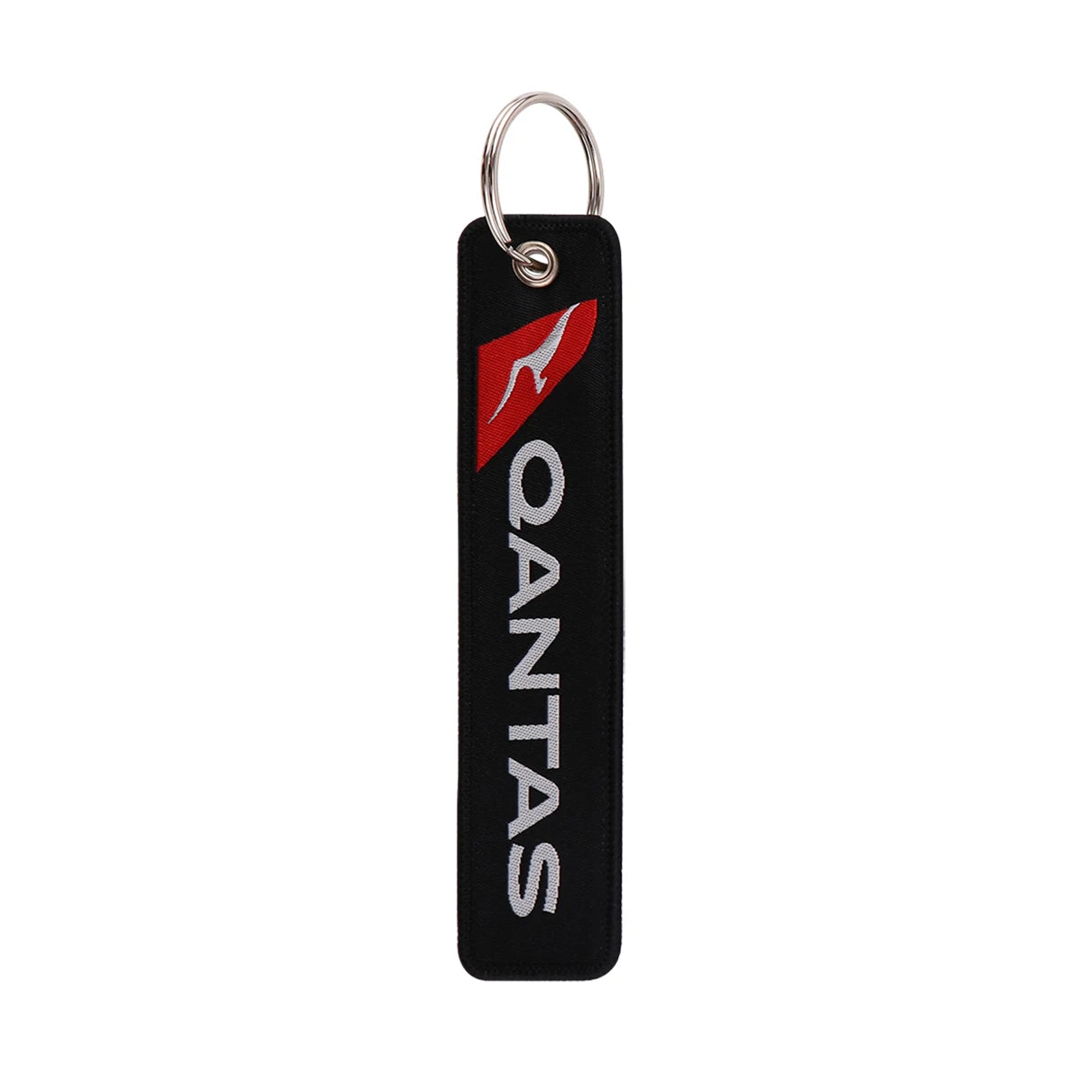 Airline  Tag 'Qantas Airways' Embroidered Keyring Keychain