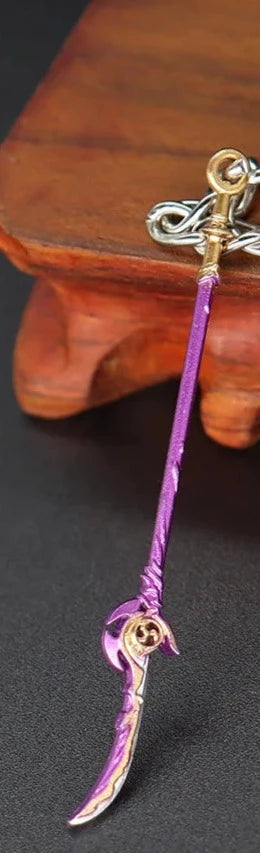 Genshin Impact Weapon 'Engulfing Lightning' Keyring Metal Keychain