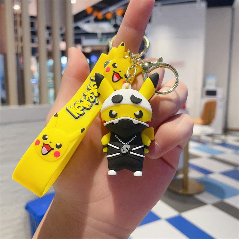Pokemon 'Pikachu Ninja' Keyring PVC Keychain