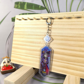 Genshin Impact 'Mona' Keyring Metal Keychain