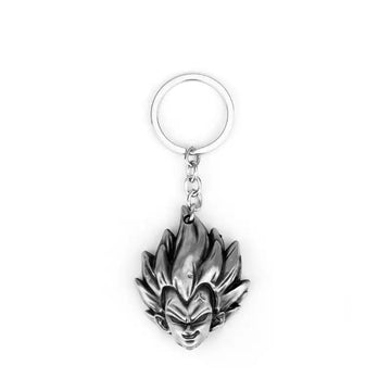 Dragon Ball Z 'Silver Vegeta' Keyring Metal Keychain