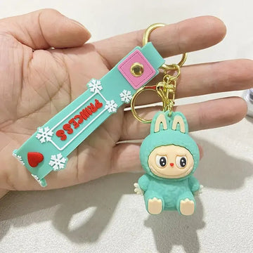 Labubu 'Sky Blue' Keyring PVC Keychain