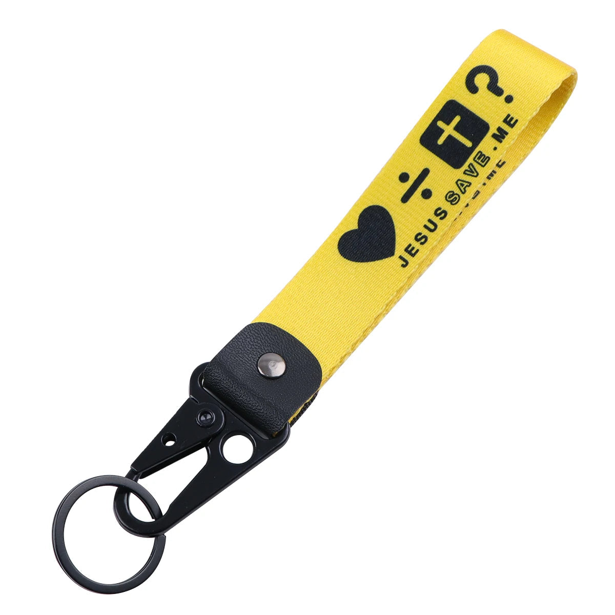 Jesus Saves Me Wrist Lanyard Keyring Clip Keychain