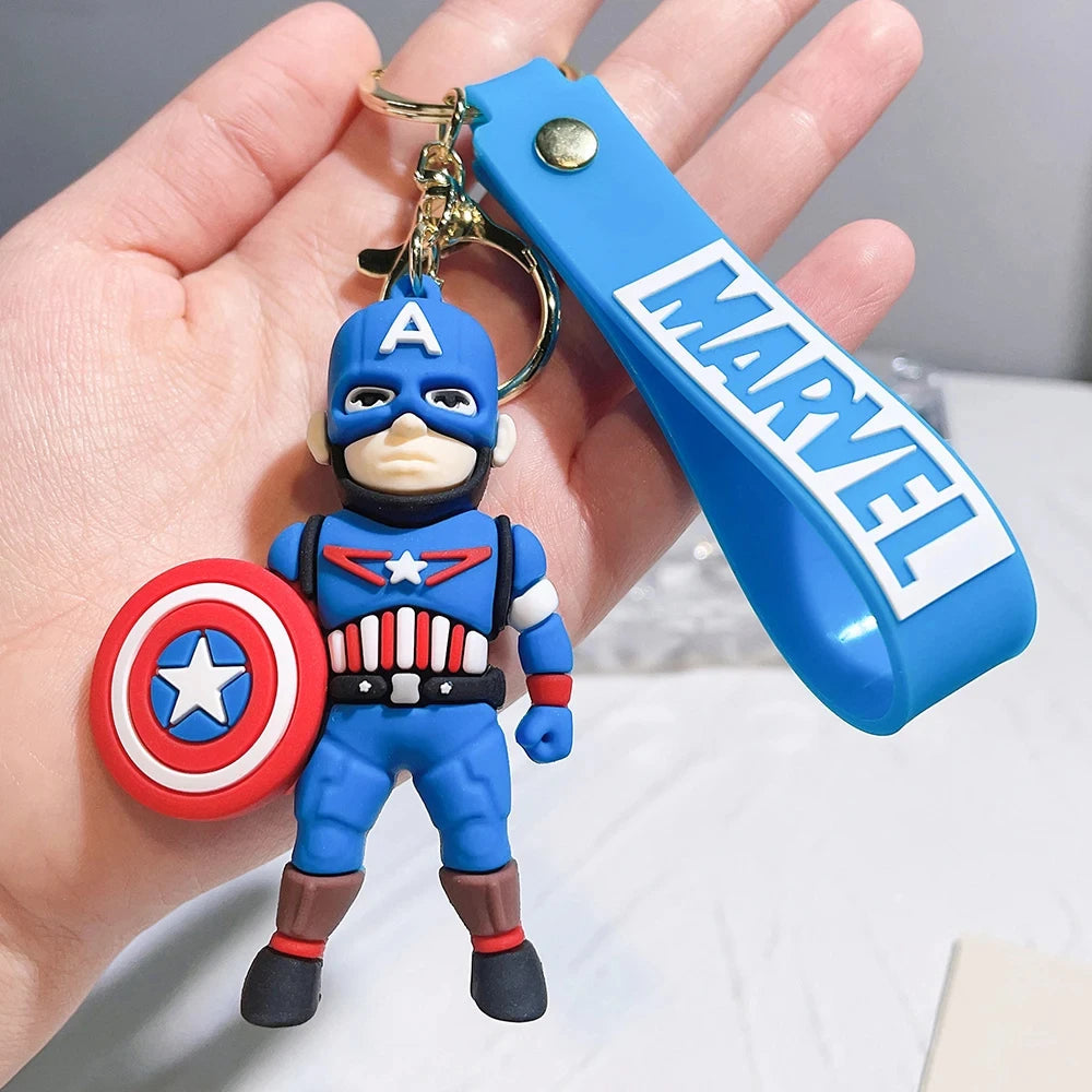'Captain America' Keyring Rubber Keychain