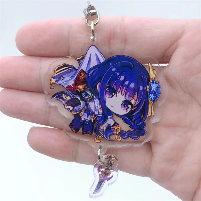 Genshin Impact 'Raiden Shogun' Keyring Acrylic Keychain