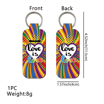 Love is Love Lipstick Holder Keychain