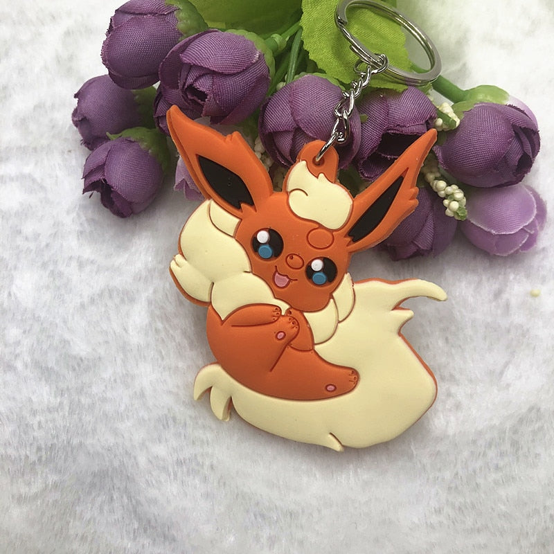 Pokemon 'Flareon' Keyring PVC Keychain