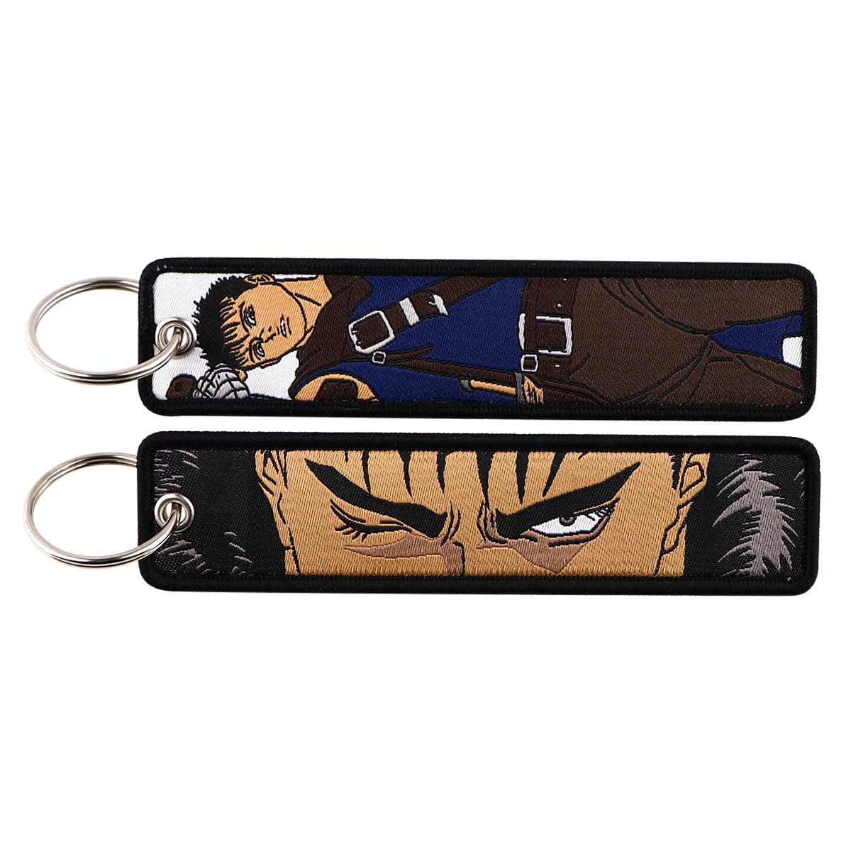 Berserk 'Guts' Embroidered Metal Keychain