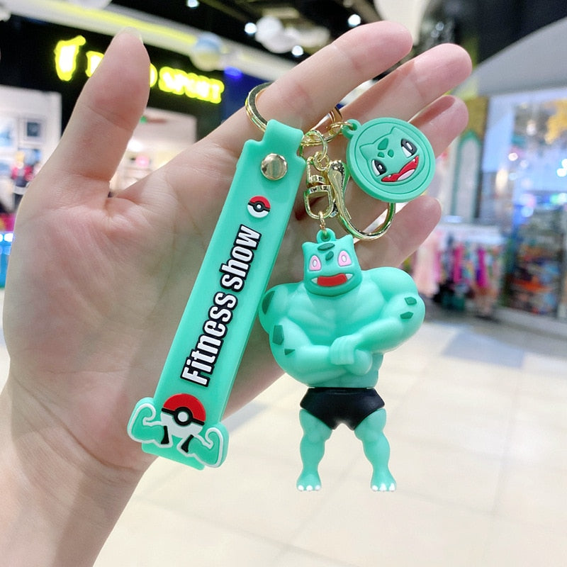Pokemon 'Muscular | Bulbasaur' Keyring PVC Keychain