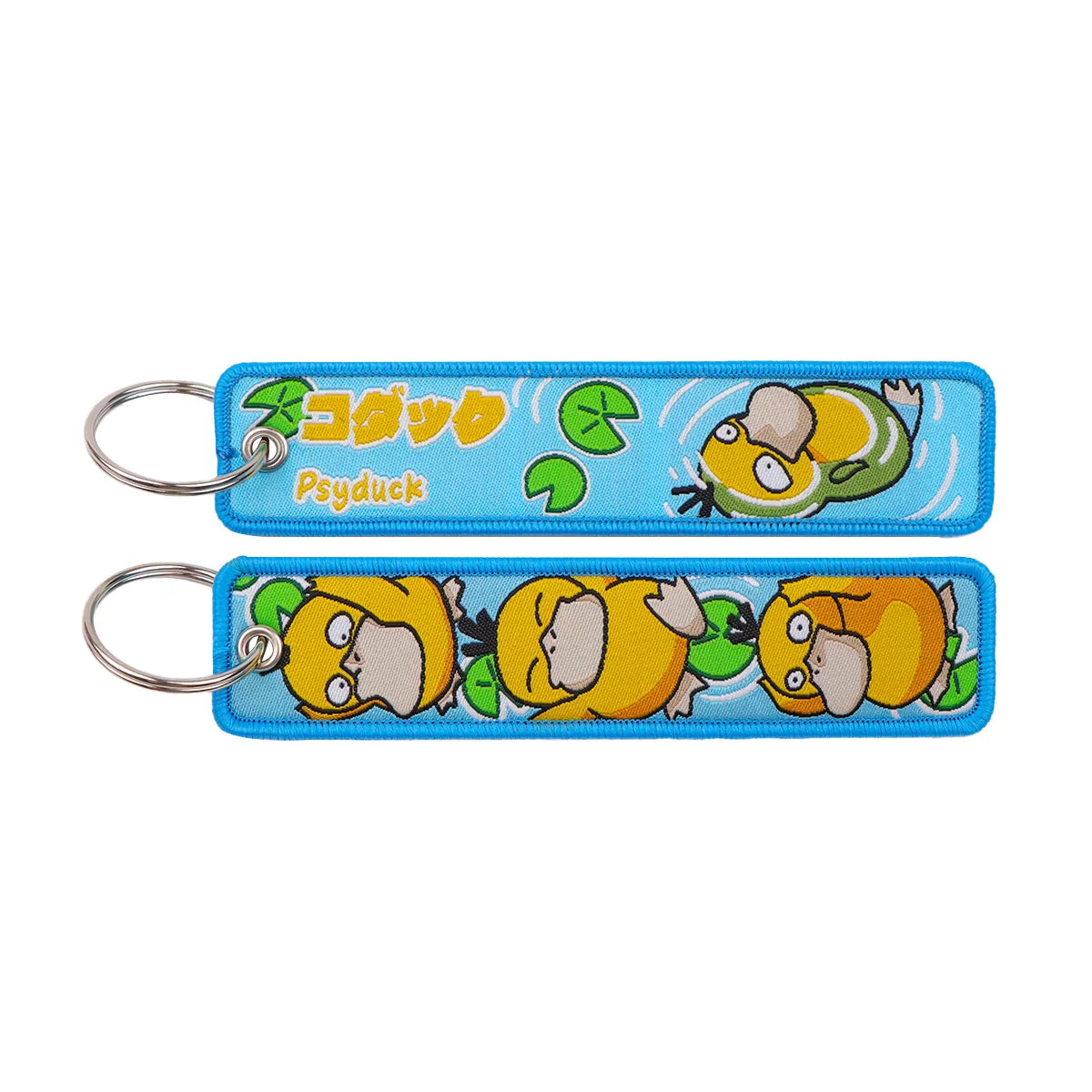 Pokemon 'Kawaii Psyduck' Embroidered Keyring Keychain