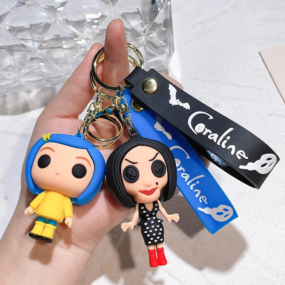 Coraline ‘Posses' Keyring Silicone Keychain