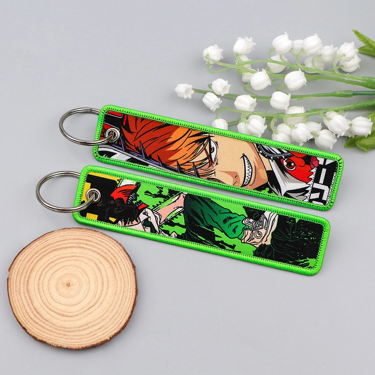 Chainsaw Man ‘Denji' Embroidered Keyring Keychain