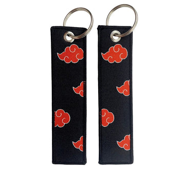 Naruto 'Akatsuki Cloud' Embroidered Keychain