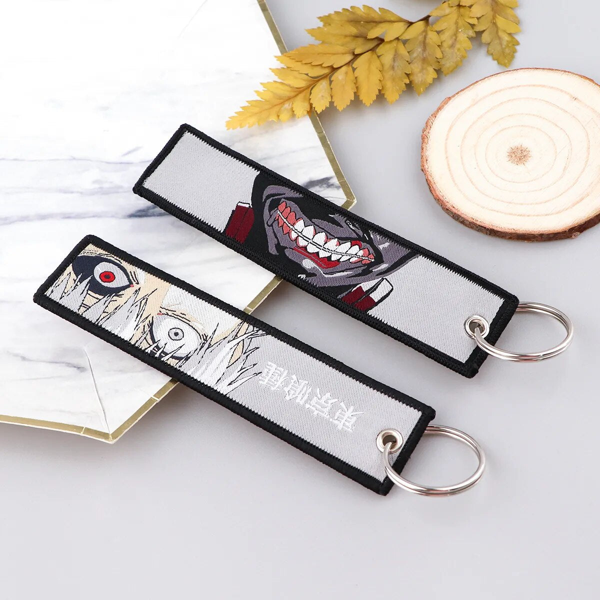 Tokyo Ghoul 'Ken Kaneki' Embroidered Keychain