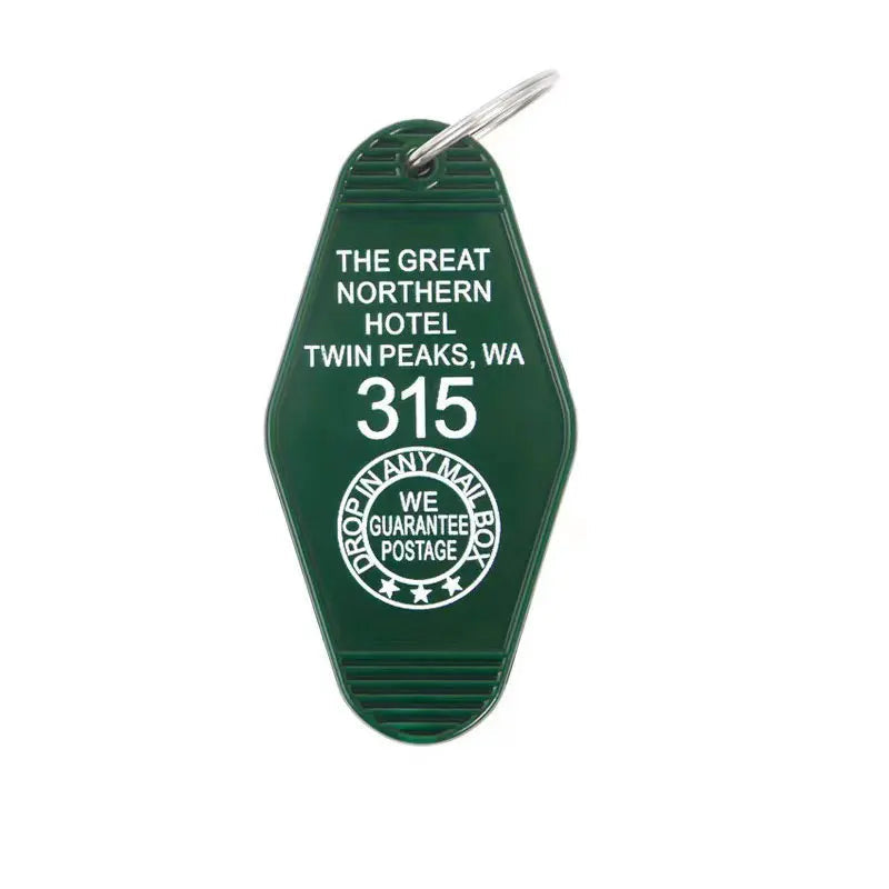 'The Great Northern Hotel Twin Peaks, WA' Keyring Plastic Keychain